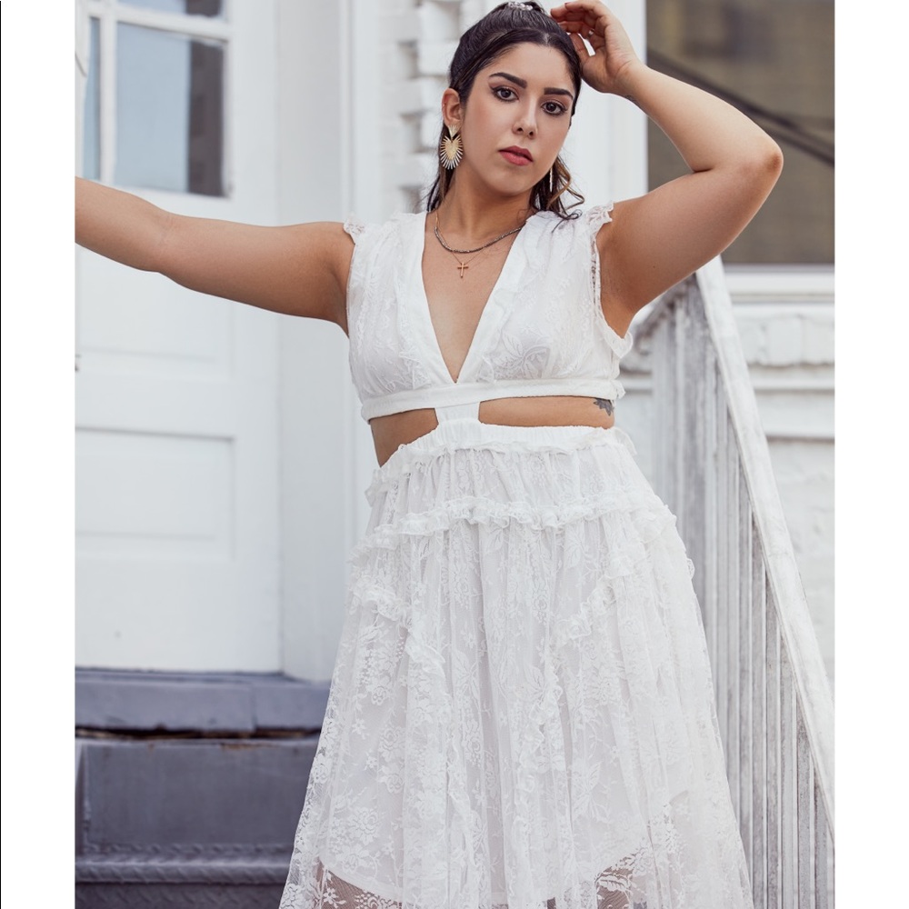 SALE! White Lace Dress